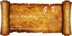 Gill Katalin névjegykártya